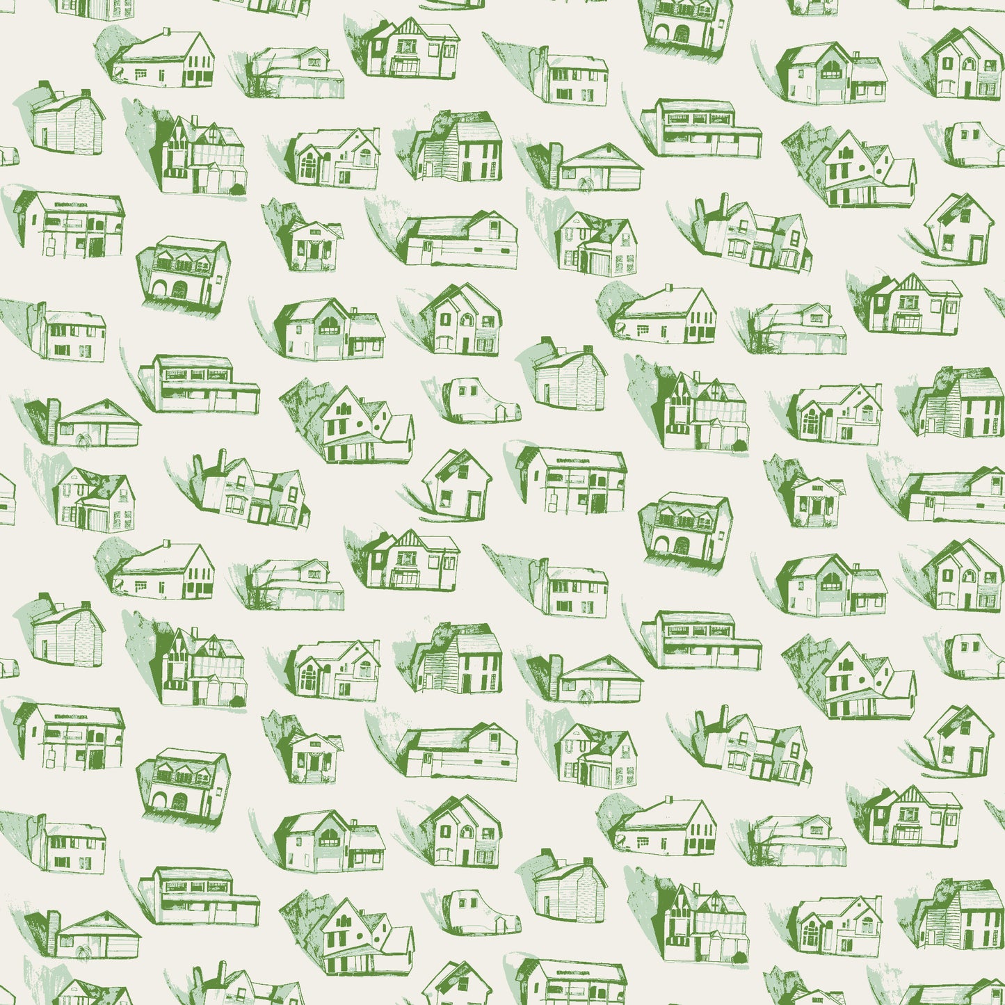 Houses green / cream
