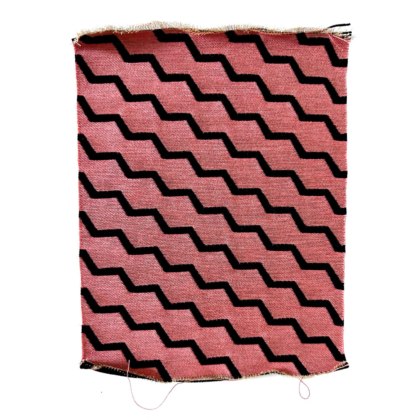 Buzz pink / black fabric swatch (reverse)