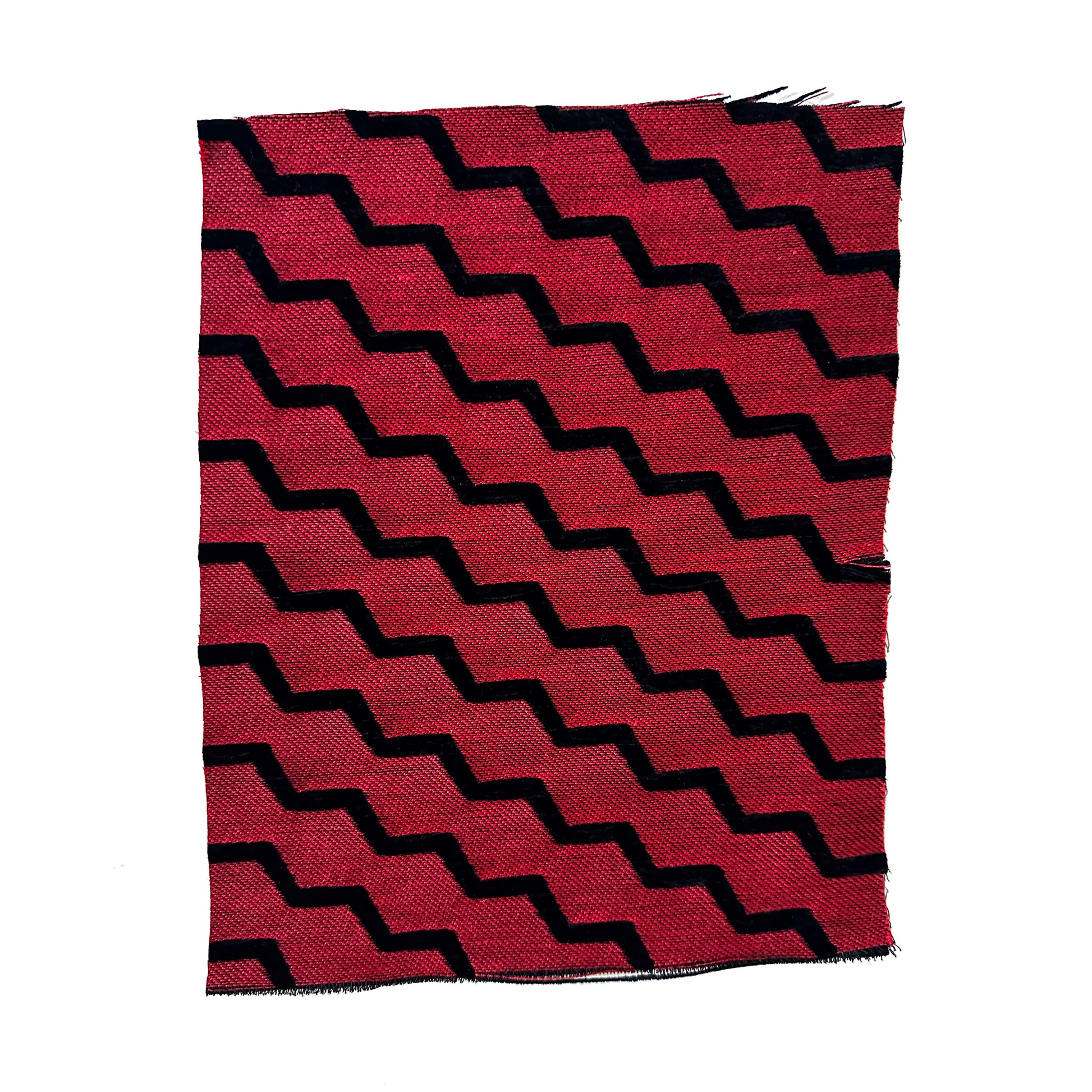 Buzz red fabric reverse