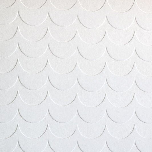 SCOOP white flock wallpaper