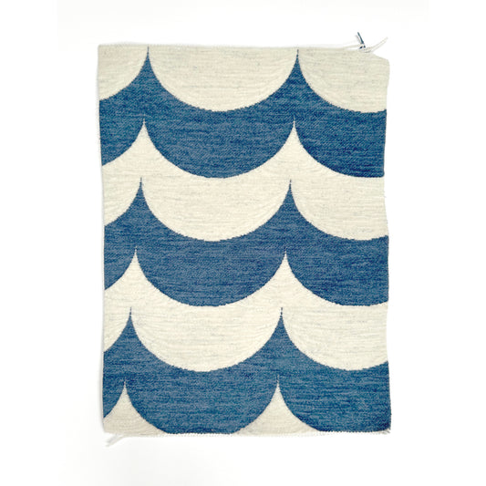 SCOOP blue cream fabric