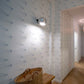 Marco Antonini architects Fan French blue wallpaper installation