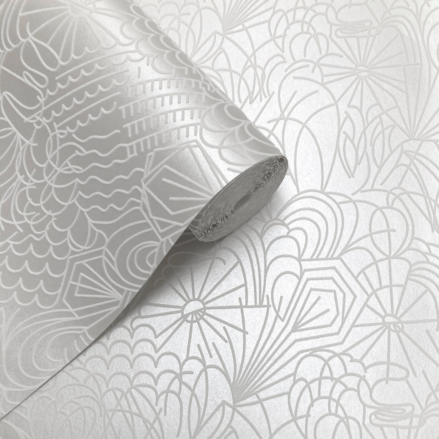 POP white flock / silver lustre